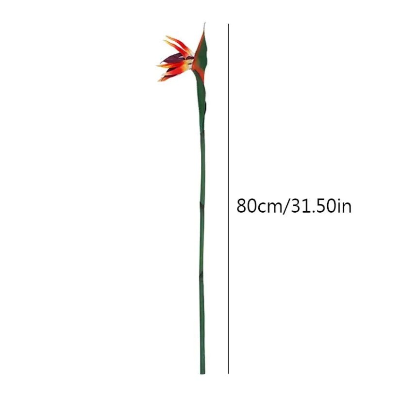 Artificial Birds of Paradise, 1 x Single Stem, Tropical Flowers, Orange Flowers, 1 Artificial Flowers, Fake Birds of Paradise, Silk Spring Wedding Flowers