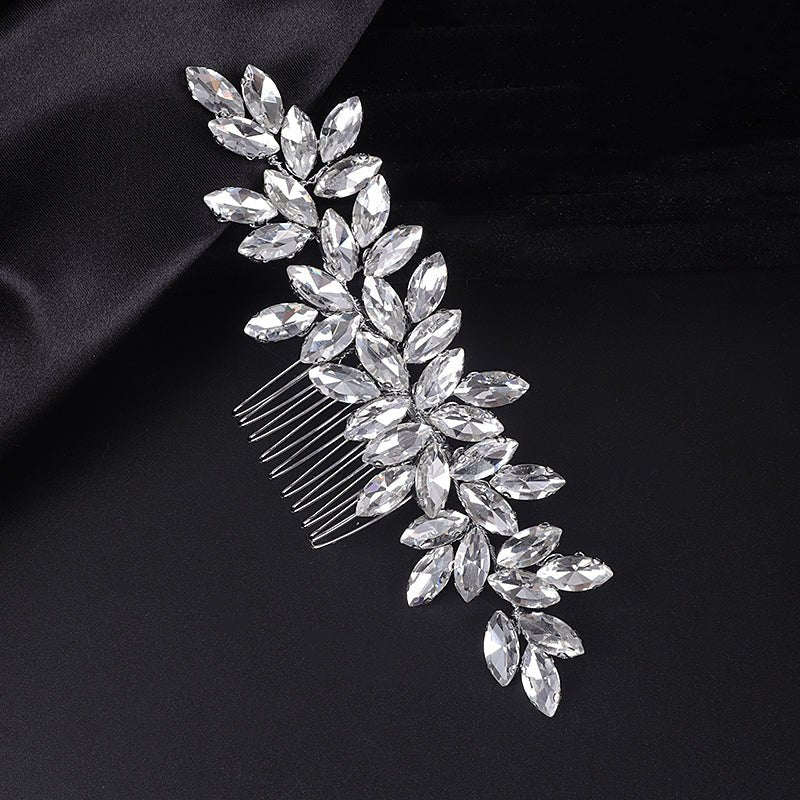 Bridal Wedding Hair Accessories Crystal Hair Comb / Vine Bridesmaid Hair Accessory Crystal Hair Piece Silver