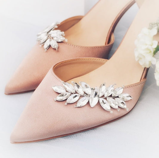 Crystal Diamante Wedding Shoe Clips, Bridal Shoe Clip, Wedding Shoes Accessories, Shoe Decoration