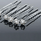 10x Diamante Wedding Hair Pins Flower Girl Hair Accessories, Bridesmaid Hair, Bridal Diamante Crystal Pearl Hair Clips/Grips Jewellery Prom