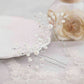 3pc Wedding Hair Accessories Silver Hair Vine Hair Pins with Crystals and Pearls Prom Accessory, Hair Jewellery