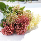 Artificial Berries, Fruit Berries with Leaves, 2 Heads Pink Berries. Artificial Flowers Arranging. Pink Flowers Faux Berry Christmas Flowers