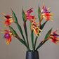 Artificial Birds of Paradise, 1 x Single Stem, Tropical Flowers, Orange Flowers, 1 Artificial Flowers, Fake Birds of Paradise, Silk Spring Wedding Flowers