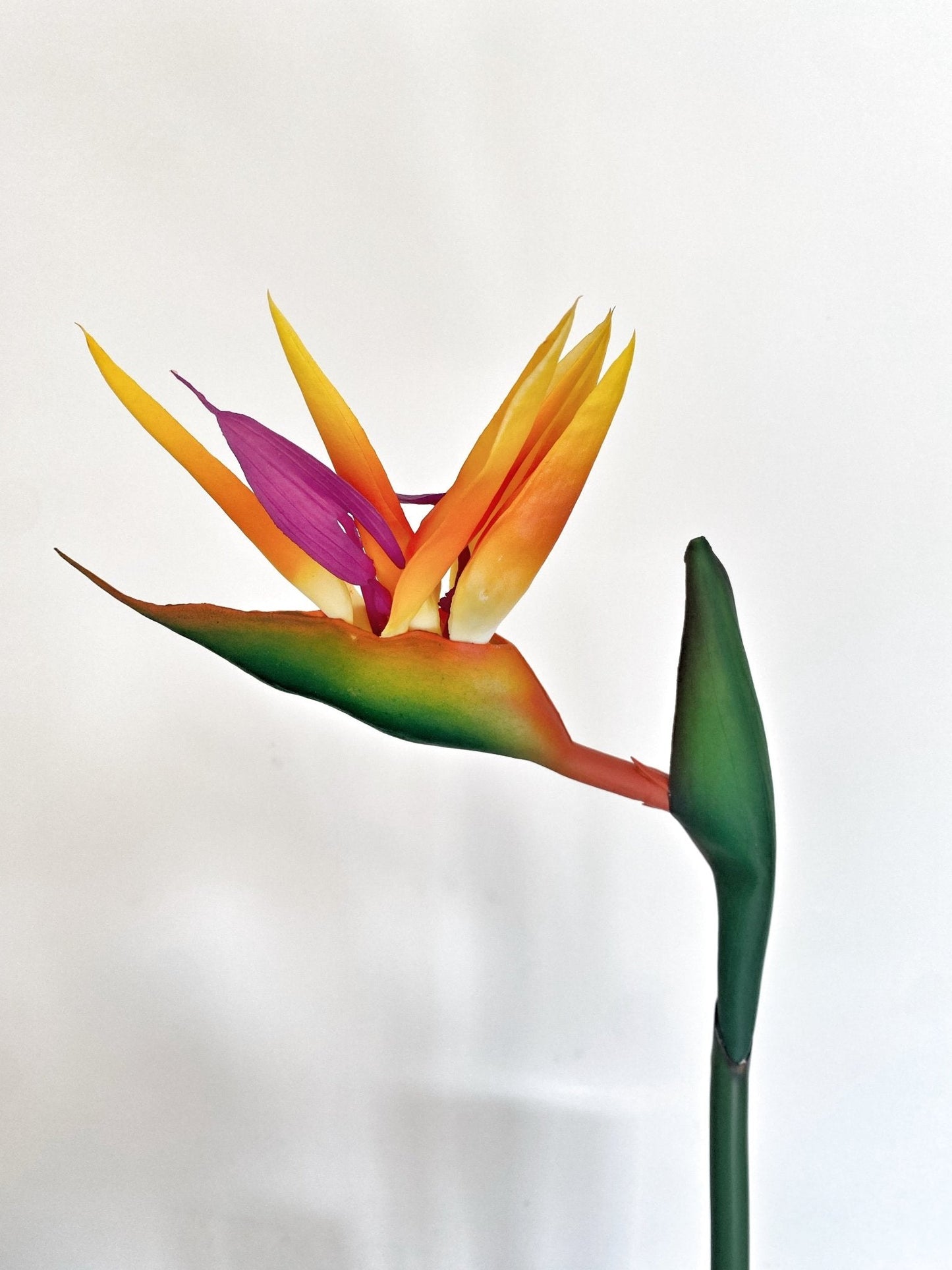 Artificial Birds of Paradise, 1x Flower. Tropical Flowers, Yellow Flowers, Artificial Flowers, Fake Birds of Paradise, Silk Spring Wedding Flowers