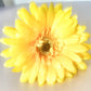 Artificial Gerbera Flowers Yellow Faux Flowers, Fake Gerbera, Gerbera Daisy Flowers, Silk Spring Wedding.  Yellow Flowers, Gift for Her.