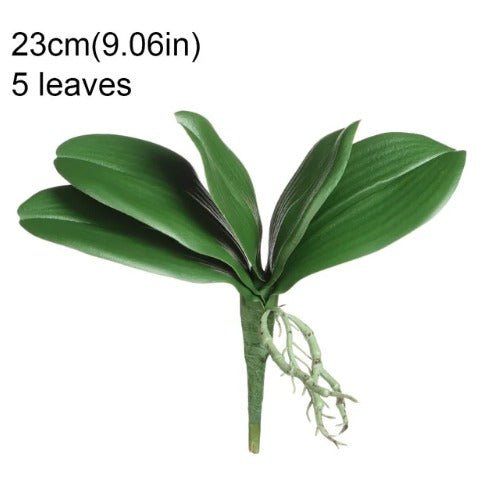 Artificial Orchid Flower, Gift for Her, Red Spotted Orchid Stem, Orchid Plant Leaves, Orchid Artificial Flowers Red Flowers for Flower Arranging