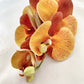 Artificial Orange Orchid Stem, Orange Orchid Flower, Flowers Gift for Her, Real Touch Orchids, Faux Orchid Flowers, Wedding Flowers, Artificial Flowers