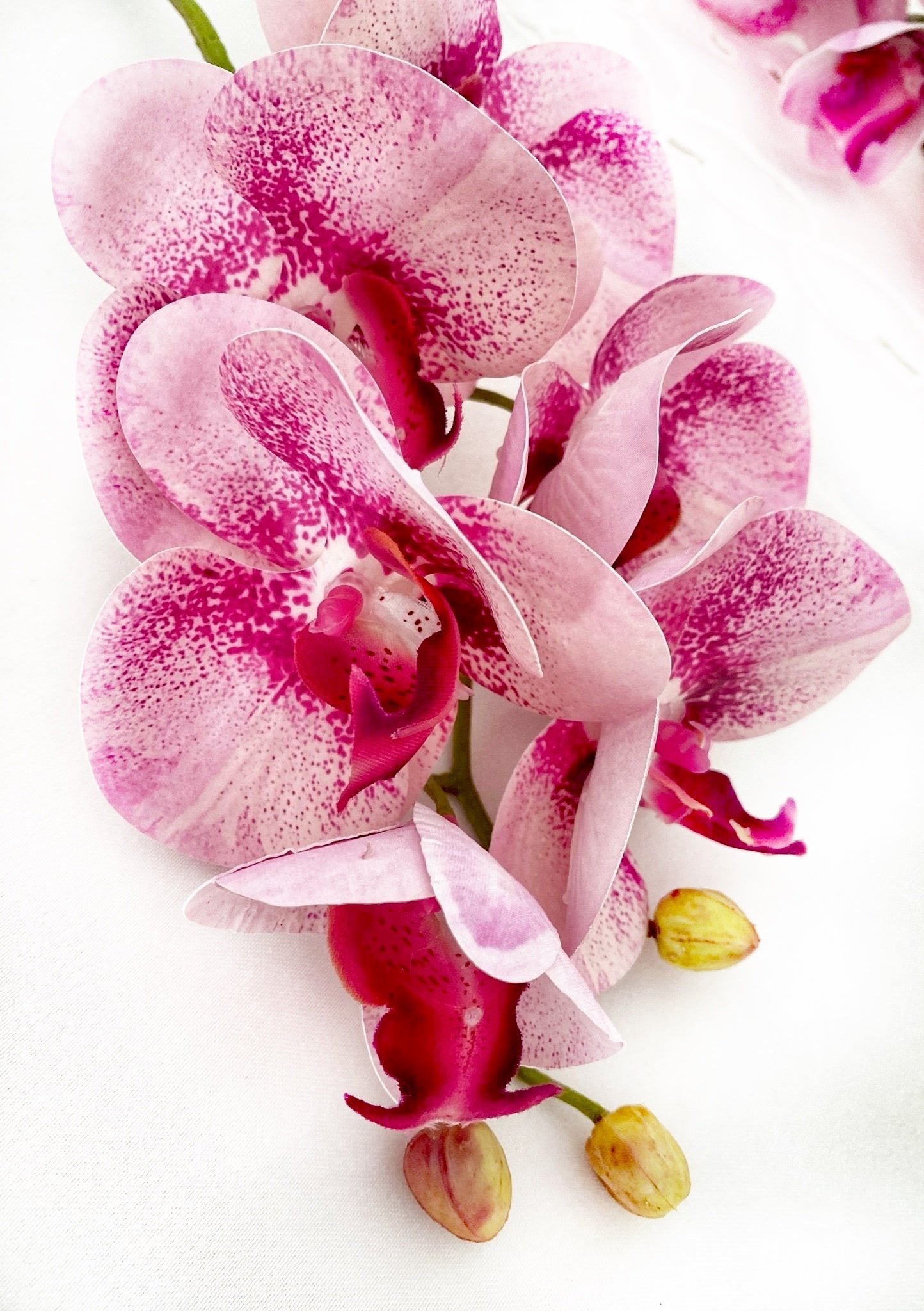 Artificial Orchid Flower, Pink Orchid Stem, Pink Flowers, Real Touch Orchids, Faux Orchid Artificial Flowers Gift for Her, Wedding Flowers, Home Decor