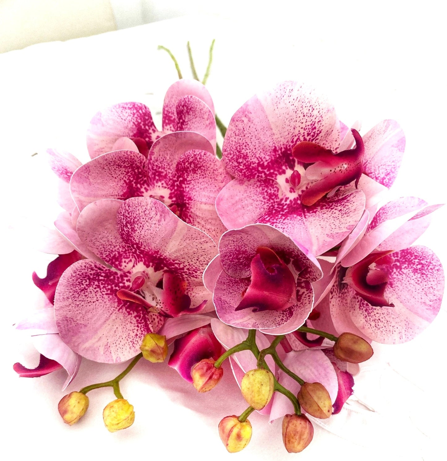 Artificial Orchid Flower, Pink Orchid Stem, Pink Flowers, Real Touch Orchids, Faux Orchid Artificial Flowers Gift for Her, Wedding Flowers, Home Decor