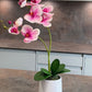 Artificial Orchid Plant, Gift for Her, Real Look Orchids, Pink Orchid Pot Plant, Phalaenopsis, Artificial Flowers, Silk, Faux Orchid