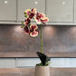 Artificial Orchid Plant, Gift for Her, Real Look Orchids, Spotted Red Orchid Pot Plant, Phalaenopsis, Artificial Flowers, Faux Orchid
