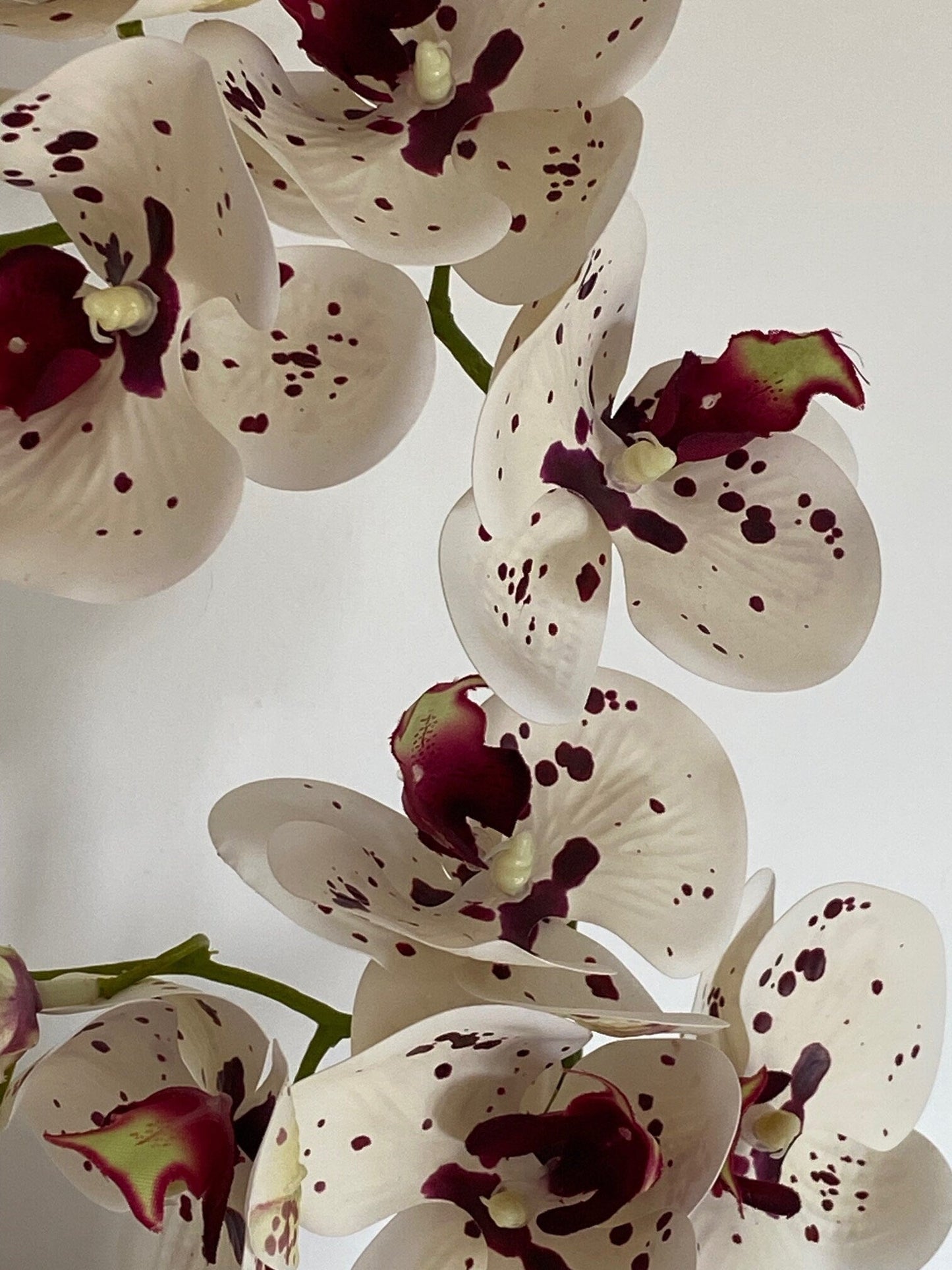 Artificial Orchid Plant, Gift for Her, Real Look Orchids, White Spotted Orchid Pot Plant, Phalaenopsis, Artificial Flowers, Faux Orchid