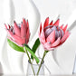 Artificial Protea Flowers, Pink & Purple or Orange Faux Flowers, (1 Flower) Foliage Filler Flowers, Fake Protea, Artificial Flowers, Wedding, King Protea