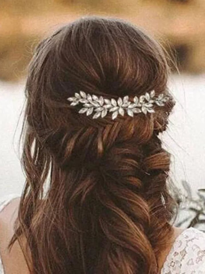 Bridal Wedding Hair Accessories Crystal Hair Comb / Vine Bridesmaid Hair Accessory Crystal Hair Piece Silver