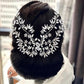 Bridal Wedding Hair Accessories Crystal Hair Piece Hair Vine Leaf Design (One piece) Bridesmaid