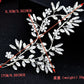 Bridal Wedding Hair Accessories Crystal Hair Piece Hair Vine Leaf Design (One piece) Bridesmaid
