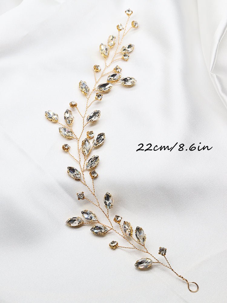 Bridal Wedding Hair Accessories Silver Crystal Hair Vine Wedding Tiara Bridesmaid's Hairpiece