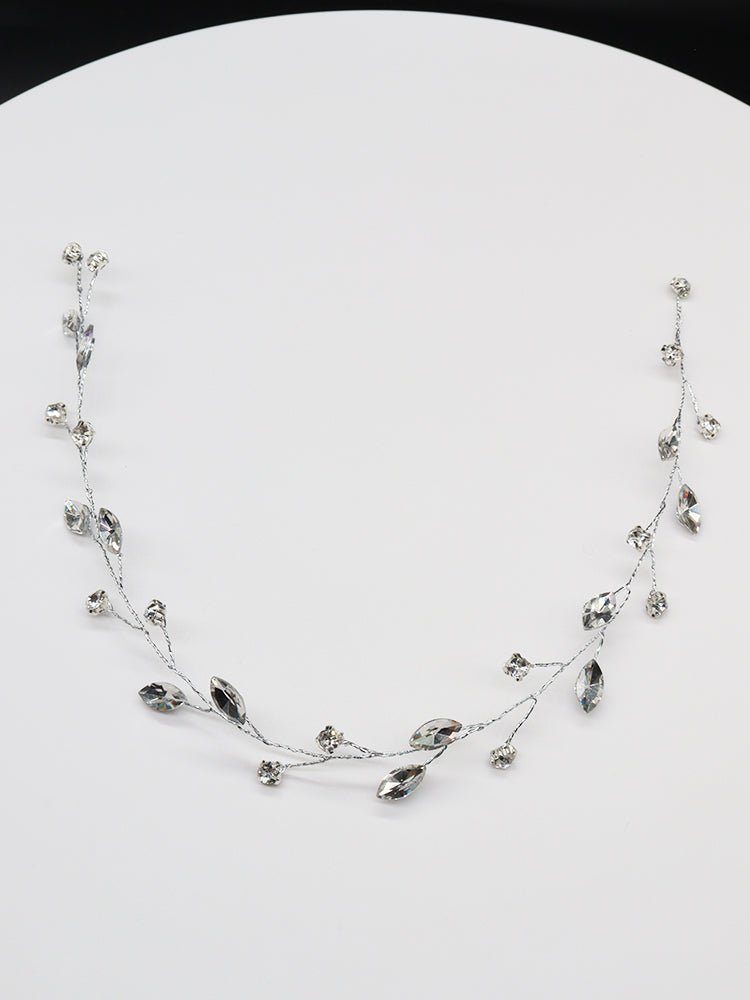 Bridal Wedding Hair Tiara Crystal Hair Vine Hair Piece Wedding Hair Accessories Bridesmaid Accessory Hair Jewellery in Silver BR2