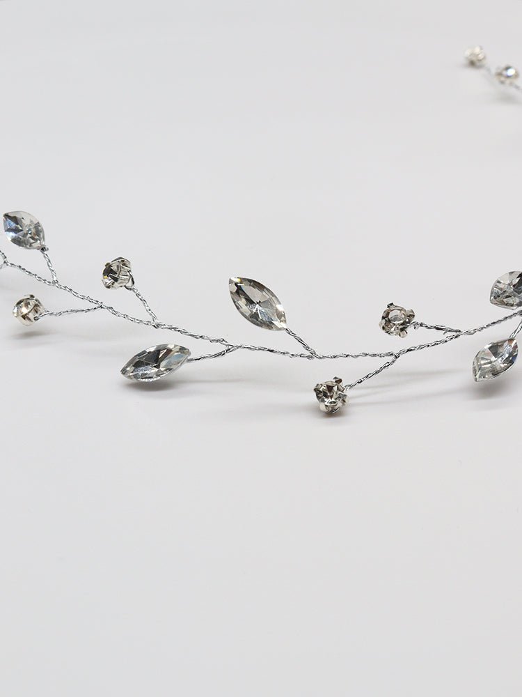 Bridal Wedding Hair Tiara Crystal Hair Vine Hair Piece Wedding Hair Accessories Bridesmaid Accessory Hair Jewellery in Silver BR2