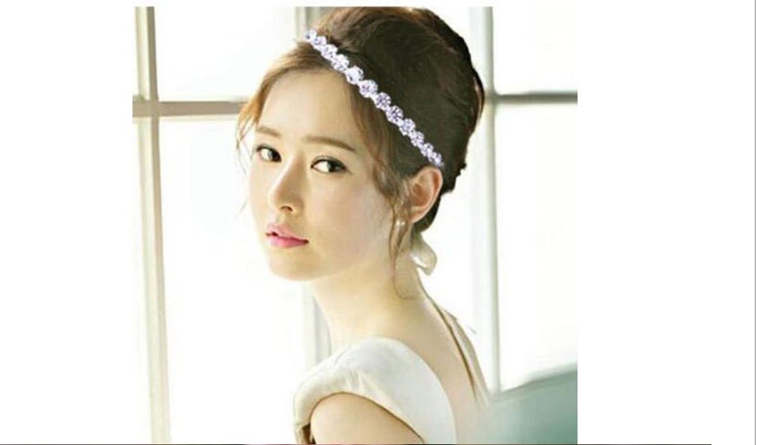 Bridesmaids Tiara Headband, Flower Girl Tiara, Bridal Wedding Hair Accessories with Crystal Diamante for Bridesmaid or Flower Girl