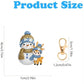 Christmas Snowman Diamond Art Keyring Decorations 6pcs - DIY Christmas Diamond Art Kit - Christmas Decoration Craft Kit in Acrylic