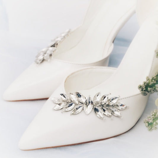 Crystal Diamante Wedding Shoe Clips, Bridal Shoe Clip, Wedding Shoes Accessories, Shoe Decoration