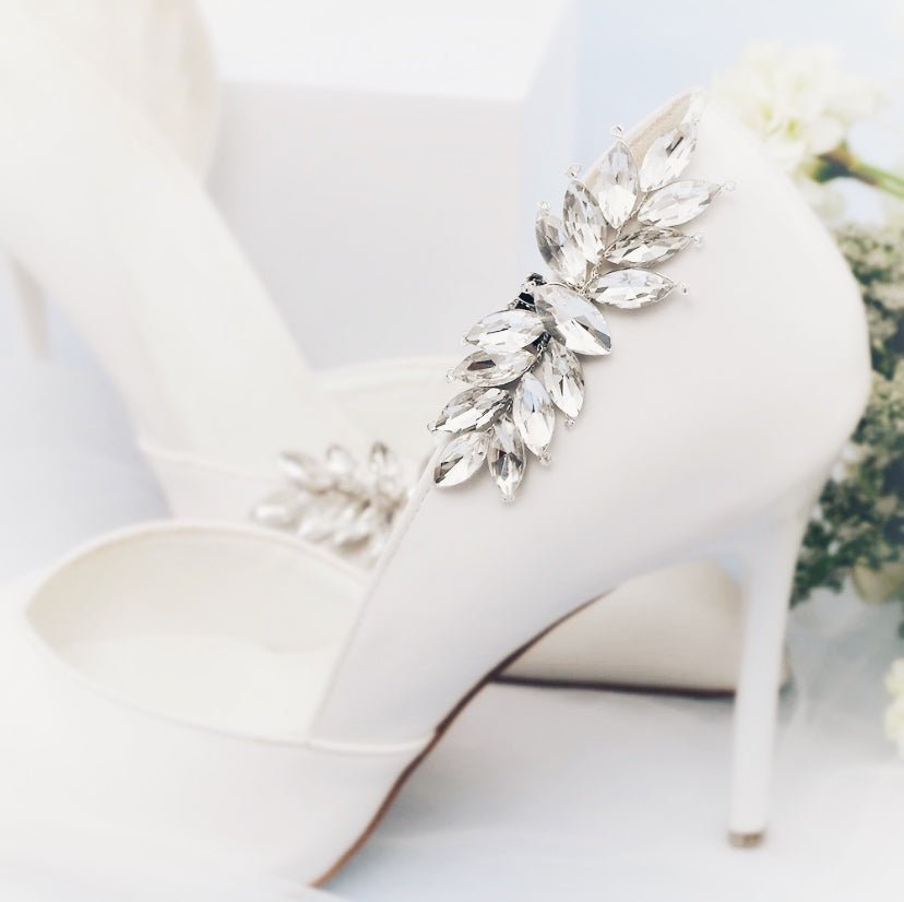 Crystal Diamante Wedding Shoe Clips, Bridal Shoe Clip, Wedding Shoes Accessories, Shoe Decoration