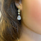 CZ Crystal Tear Drop Bridal Earrings or Gift for Her in Silver, Gold and Rose Gold