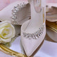 Crystal Diamante Wedding Shoe Clips, Bridal Shoe Clip, Shoe Decoration Wedding Accessories X39S