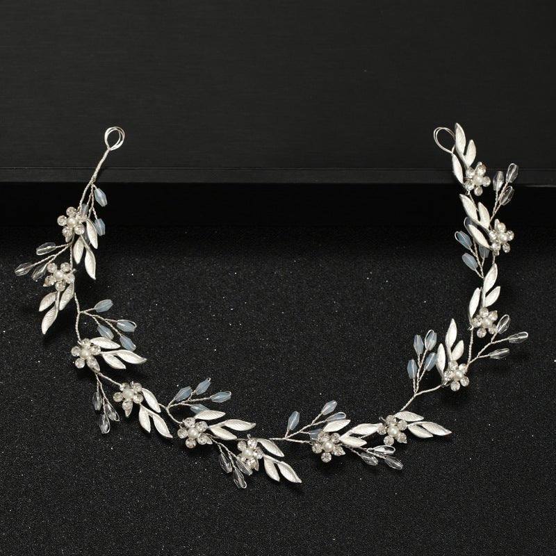 Wedding Hair Vine Silver Bridal Hair Accessories Crystal Tiara Bridesmaid Hair Accessory Leaf Design