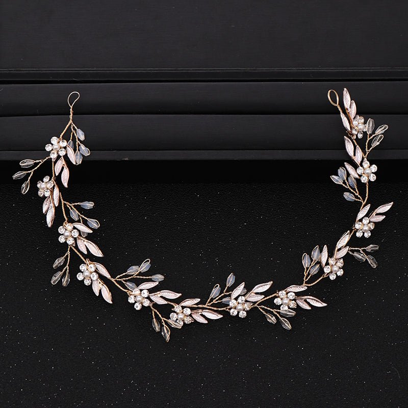 Wedding Hair Vine Silver Bridal Hair Accessories Crystal Tiara Bridesmaid Hair Accessory Leaf Design