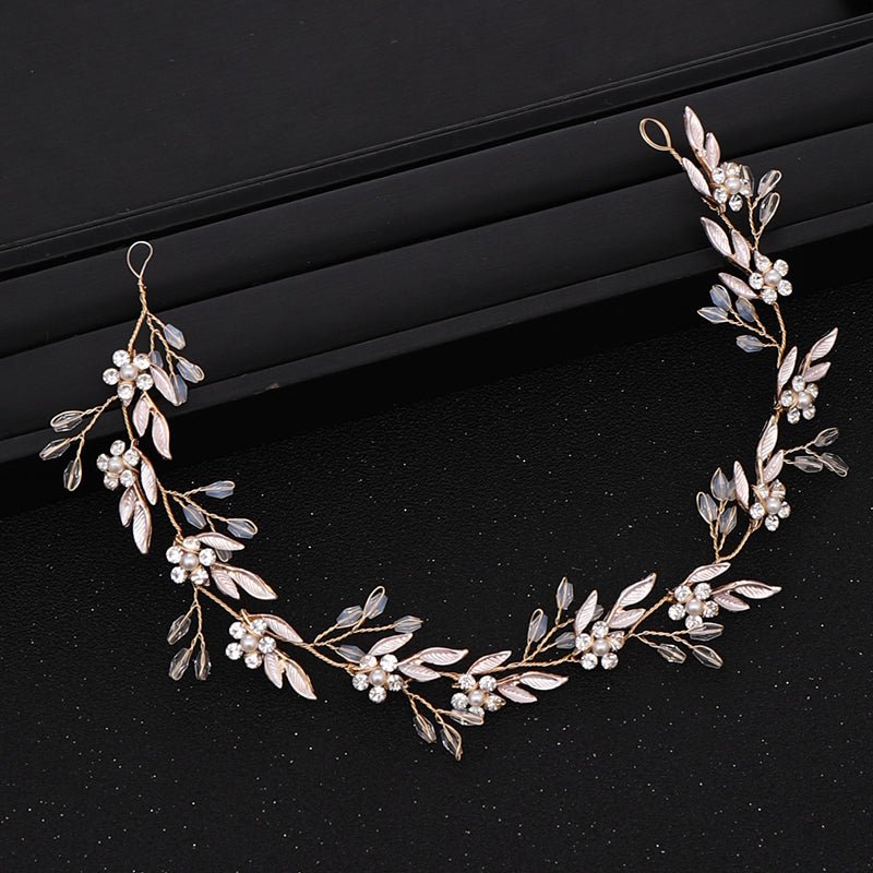 Wedding Hair Vine Silver Bridal Hair Accessories Crystal Tiara Bridesmaid Hair Accessory Leaf Design