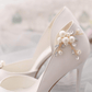 Wedding Shoe Clips, Bridal Shoe Clip, Pearl and Crystal Wedding Shoe Accessories Shoe Decoration X24