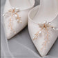 Wedding Shoe Clips, Bridal Shoe Clip, Pearl and Crystal Wedding Shoe Accessories Shoe Decoration X23